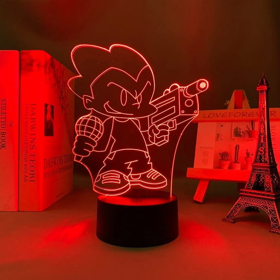 AVEKI-3d Lamp Game Friday Night Funkin Pico Figure for Kids Bedroom Decoration Light Child Birthday Gift Desk Led Night Light
