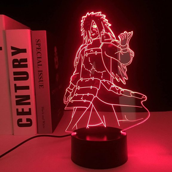 AVEKI Anime Night Light Manga Anime Figure Madara 3D LED Colors Changing Table Lamp Cartoon Night Lights for Children Room Decor Birthday Gift Night Light, FK4