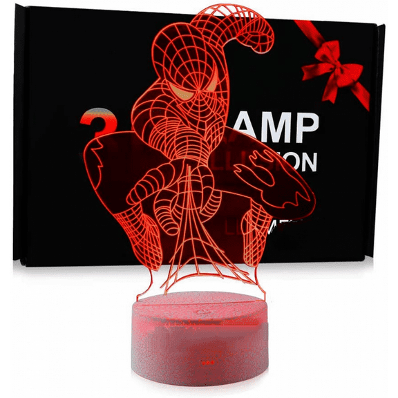 AVEKI Color Changing Superhero Spiderman LED Night Light