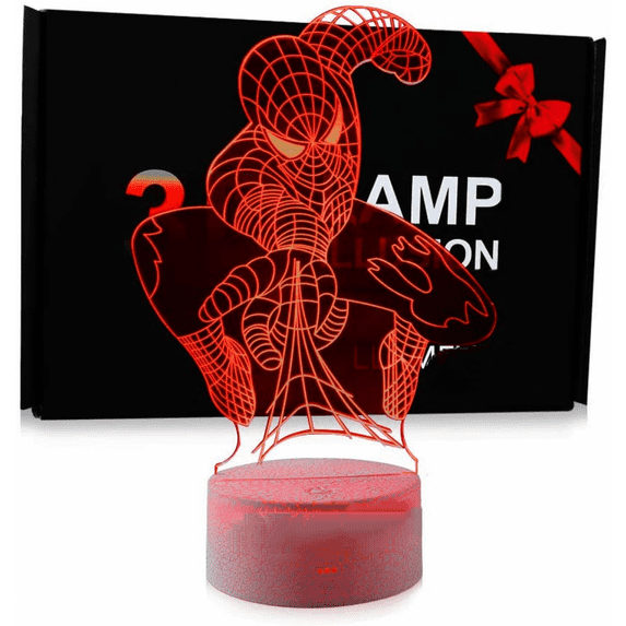 AVEKI Color Changing Superhero Spiderman LED Night Light