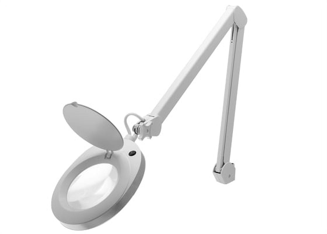 AVEN 26501-SIV Lighted Magnifier, Clamp Mount, Ivory