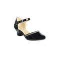 thumbnail image 1 of AVEN – Patent Leather Girls Heels with Rhinestone Strip and Buckle Closure, 1 of 1