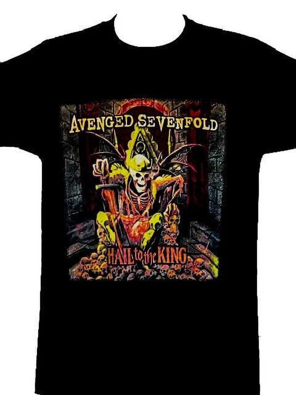 AVENGED SEVENFOLD HAIL THE KING NEW Band Merch Black Tshirt