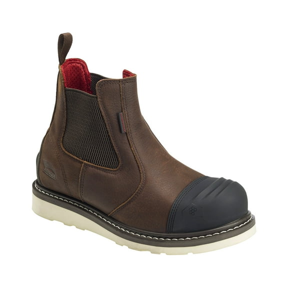 Avenger Men's Waterproof Romeo Wedge Work Boot Carbon Toe Brown 15 D(M) US