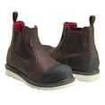 thumbnail image 1 of AVENGER 6" Leather Nanofiber Comp Toe Waterproof EH Wedge Romeo, Color: Brown, Size: 15, Width: W (A7505-W-15), 1 of 5
