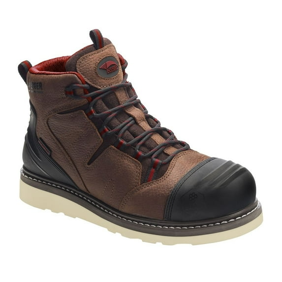 AVENGER Adult Male 6" Leather Work Boots, Color: Brown, Size: 11.5, Width: M