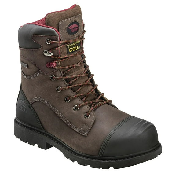 AVENGER Adult Male Hammer 8" Work Boots, Color: Brown, Size: 10.5, Width: W