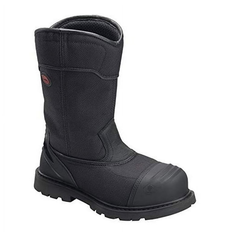 Black wellington store work boots