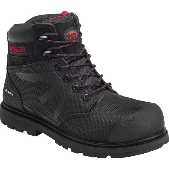 AVENGER FSI FOOTWEAR SPECIALTIES INTERNATIONAL NAUTILUS Avengers Men's 6-inch Composite Toe PR Waterproof Work Boot Black -