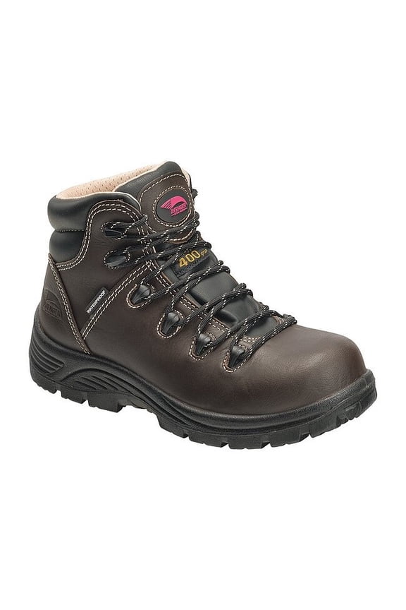 AVENGER Women's Framer 6" Leather Composite Toe Insulated Work Boot, Size: 8, Width: W (A7130-W-8)