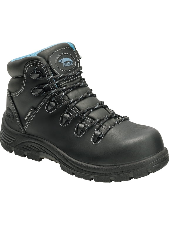 Framer Women's 5 inch Composite Toe Electrical Hazard Puncture Resisting Waterproof Work Boot, Black, Size 7.5(W)