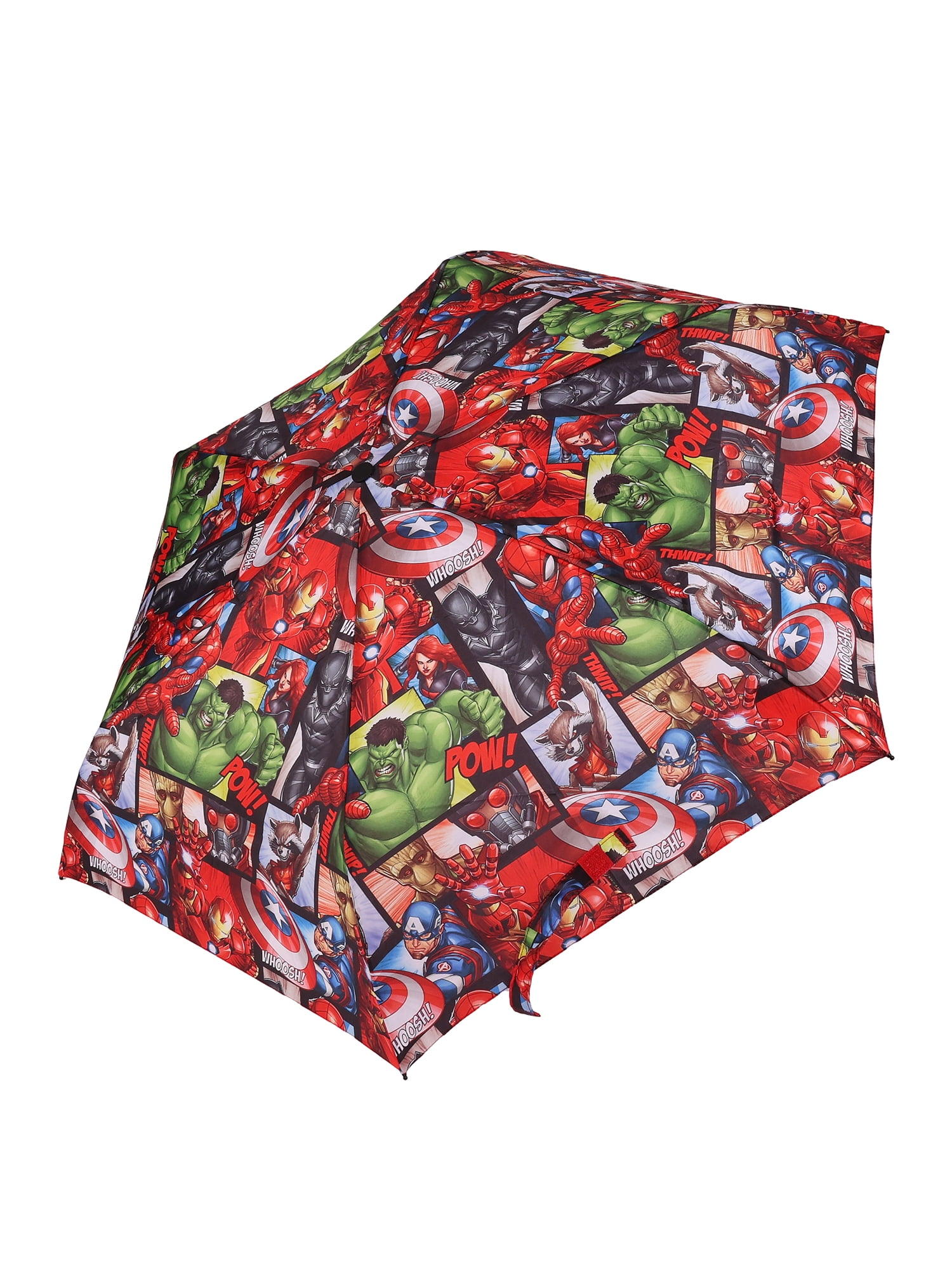 Avengers 6 Panel Telescopic Umbrella with Auto Open Button