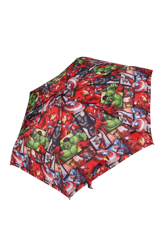 Avengers 6 Panel Telescopic Umbrella with Auto Open Button