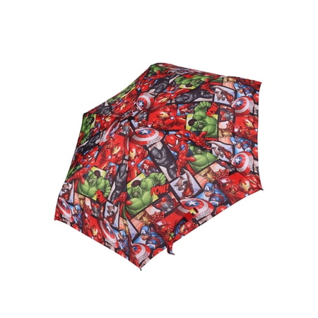 Avengers 6 Panel Telescopic Umbrella with Auto Open Button