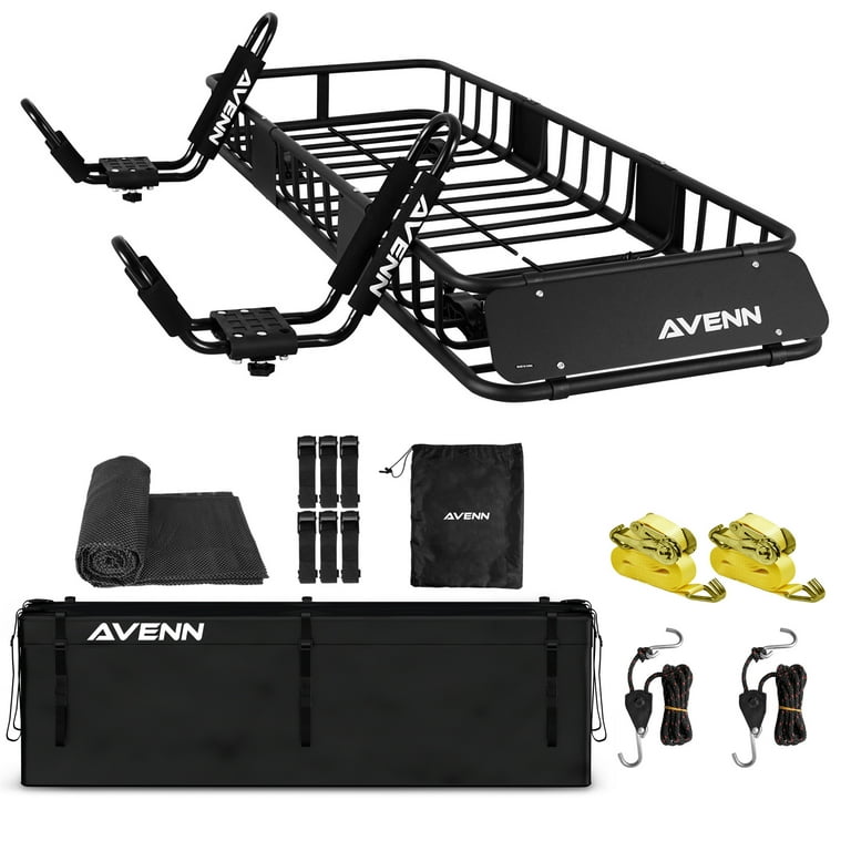 Roof rack basket with kayak holder sale