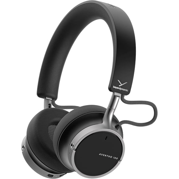 AVENTHO 100 Wireless On-Ear Headphones with ANC 60 Hour Long Battery Life Foldable Design Personalized Sound and New Update Available via App (Black)