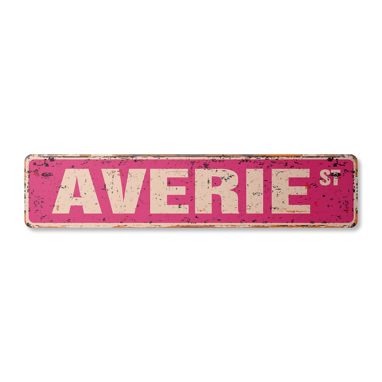 AVERIE Vintage Aluminum Street Sign Childrens Name Room Metal Sign ...