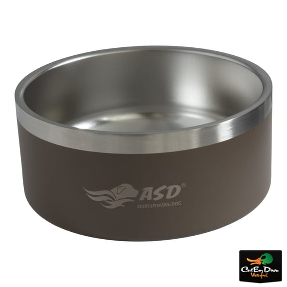 AVERY OUTDOORS SPORTING DOG STAINLESS STEEL DOG BOWL - OD GREEN