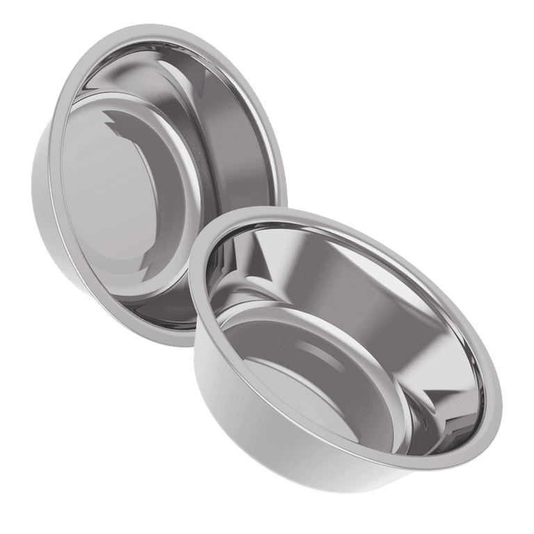 AVERYDAY 3 Cup Stainless Steel Dog Bowls for Dog Feeder Station Pack of 2 Outdoor Dog Water Bowl Dog Food Bowls Set 304 Metal Travel Dog Bowls for