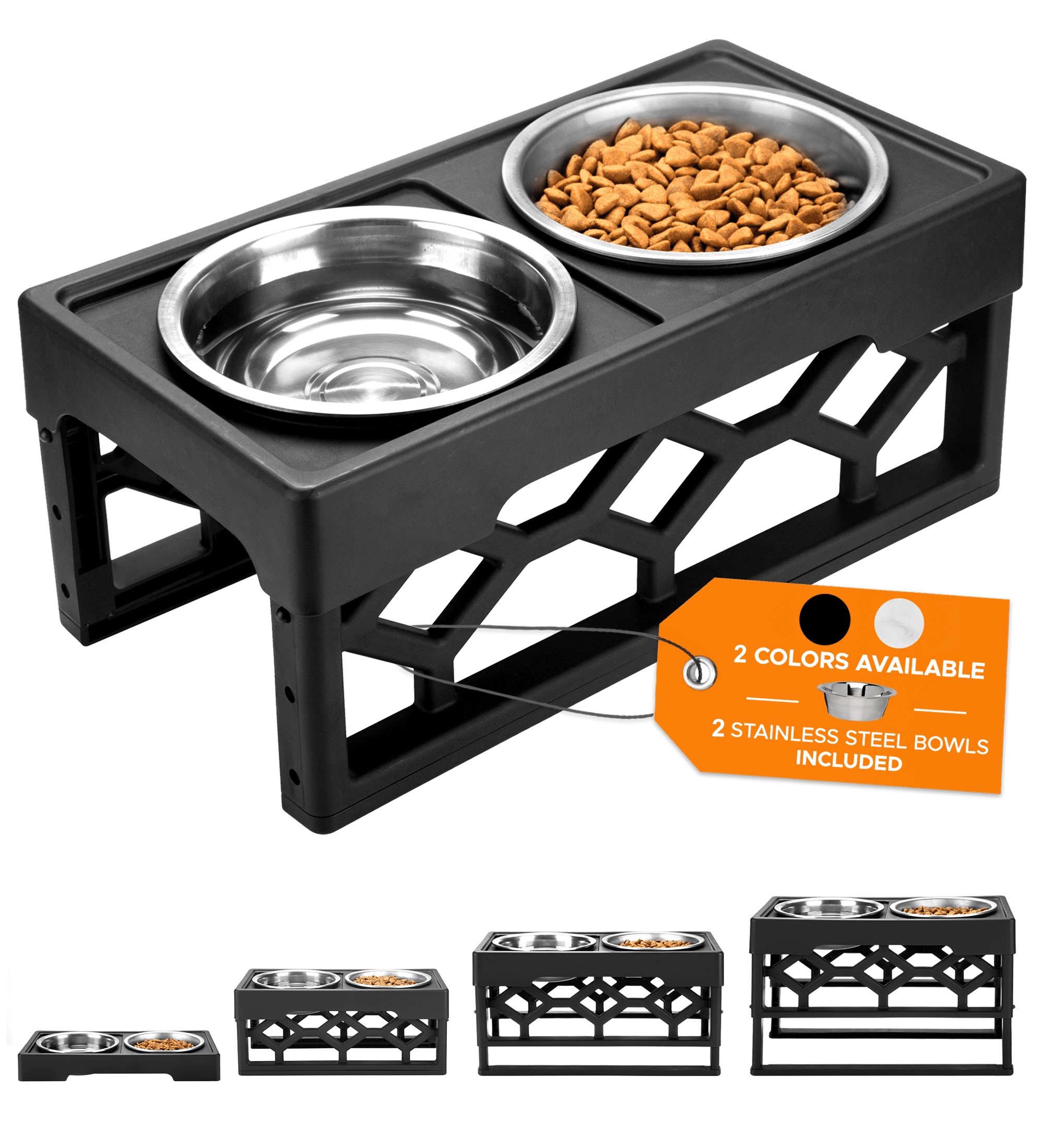 Pet Supplies : AVERYDAY Small Elevated Dog Bowls Stand