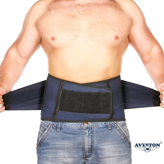 AVESTON Back Support Belt Brace for Lower Back Pain Relief Men - XL Size