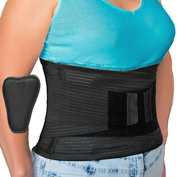 AVESTON Lumbar Brace Back Support Belt for Lower Back Pain Relief Women Men - Large Size