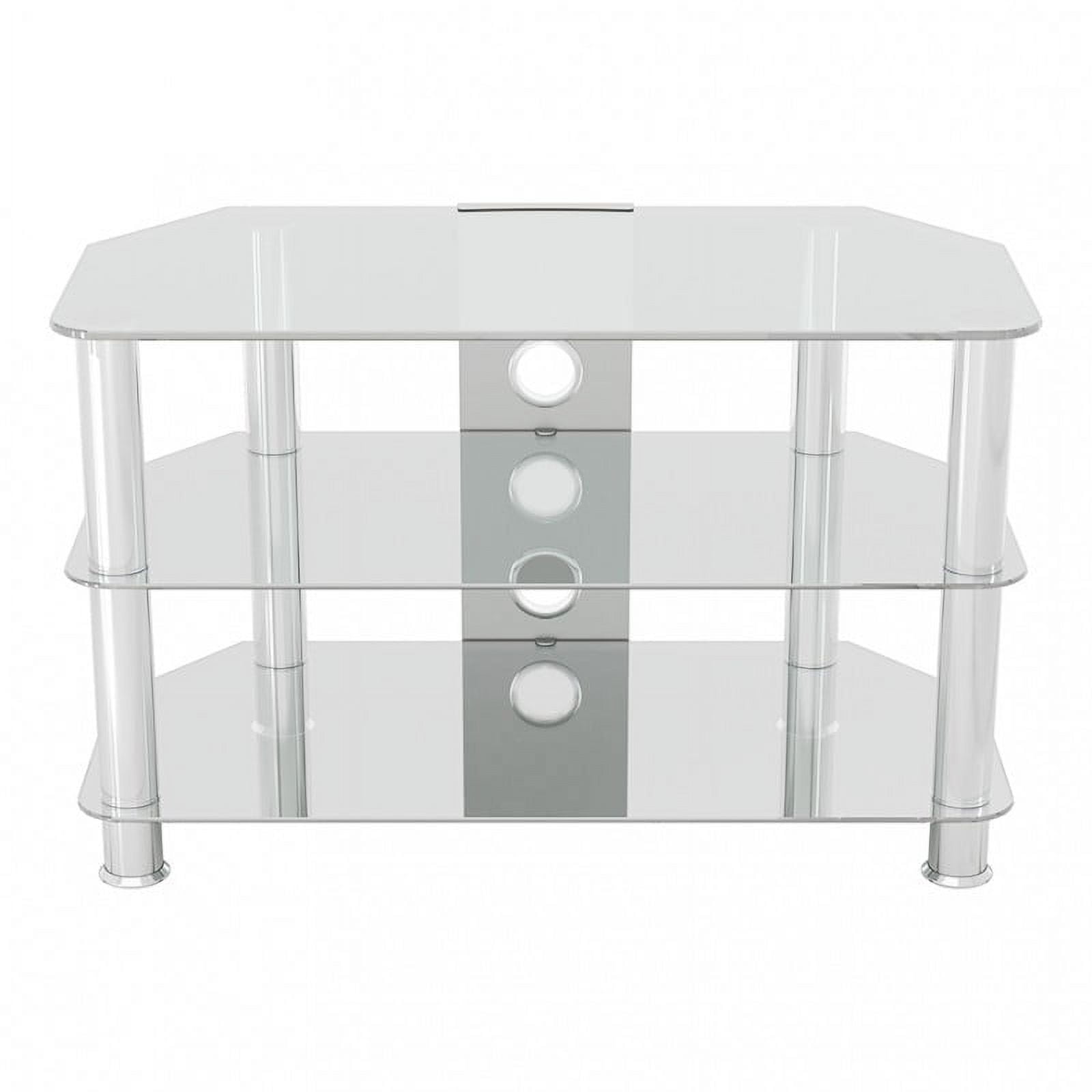 AVF Classic Corner Glass TV Stand with Cable Management for 42" TV