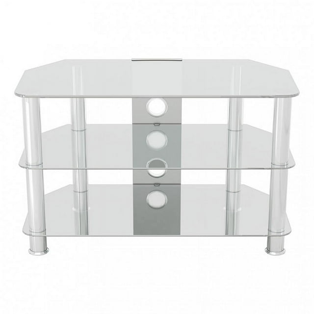 AVF Classic Corner Glass TV Stand with Cable Management for 42" TV