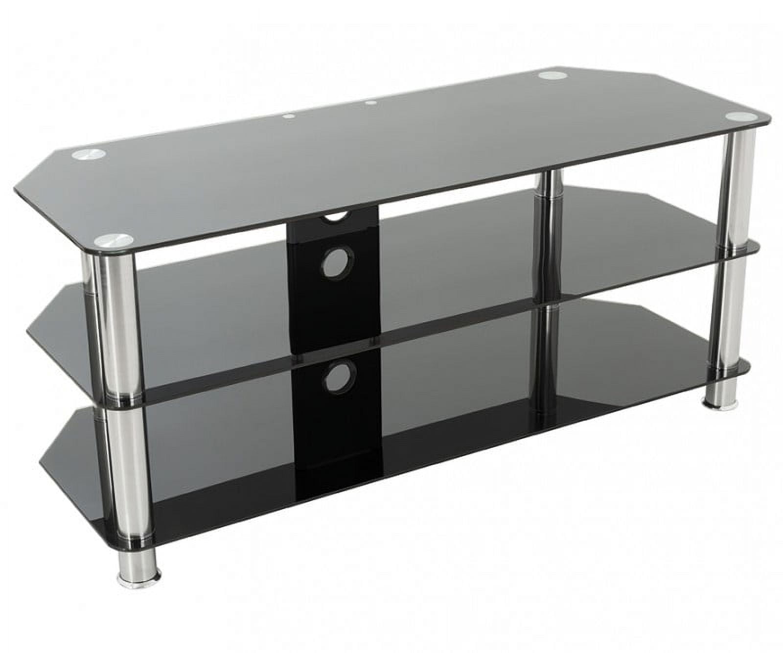 AVF Classic Corner Glass TV Stand with Cable Management for up to 55
