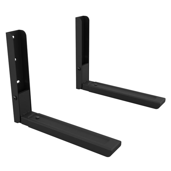 AVF EM60B-a Microwave Wall Mount Bracket, Black Metal