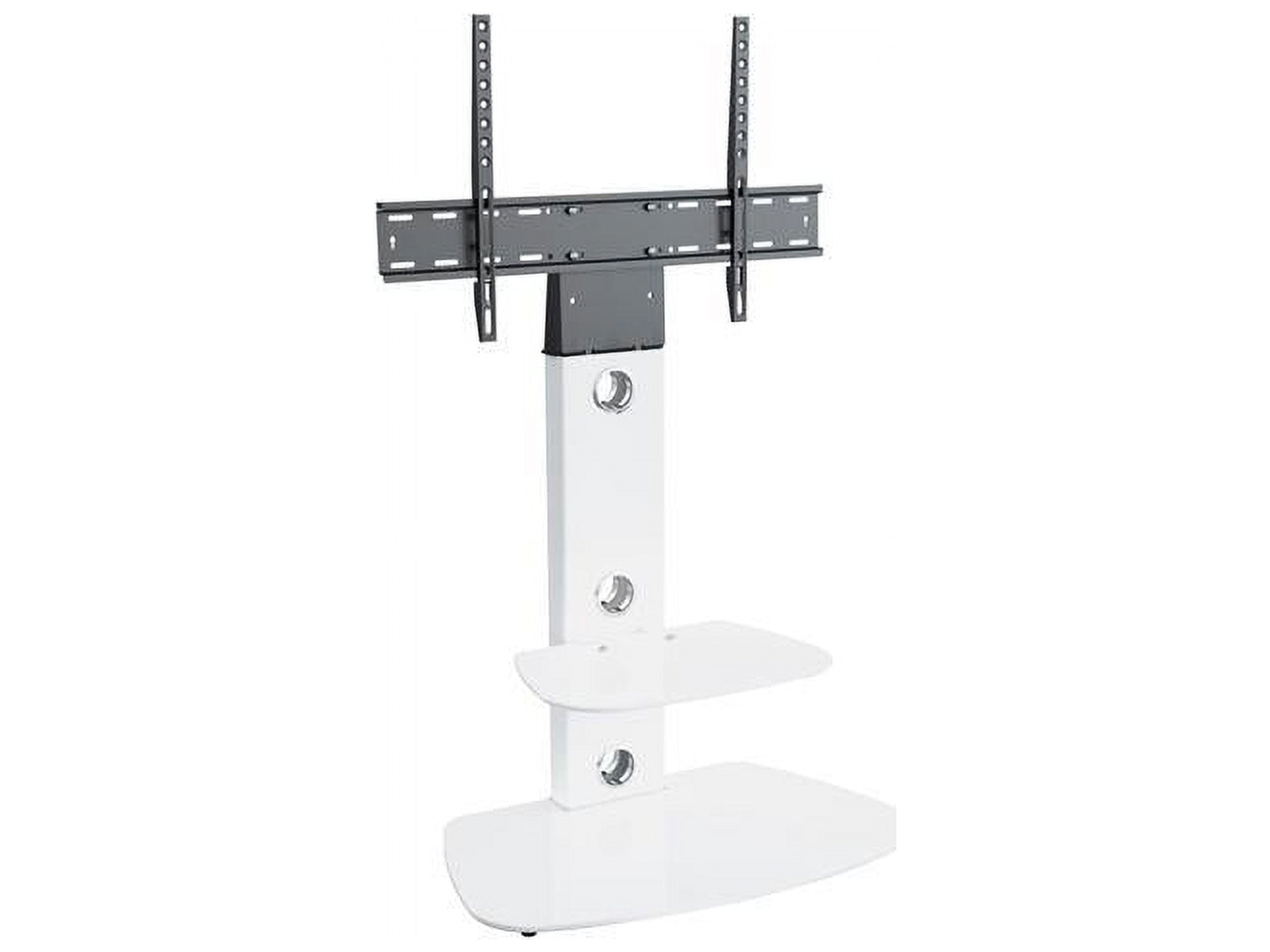 Lucerne White TV Stand with Mount and Shelves for 32-65" TVs