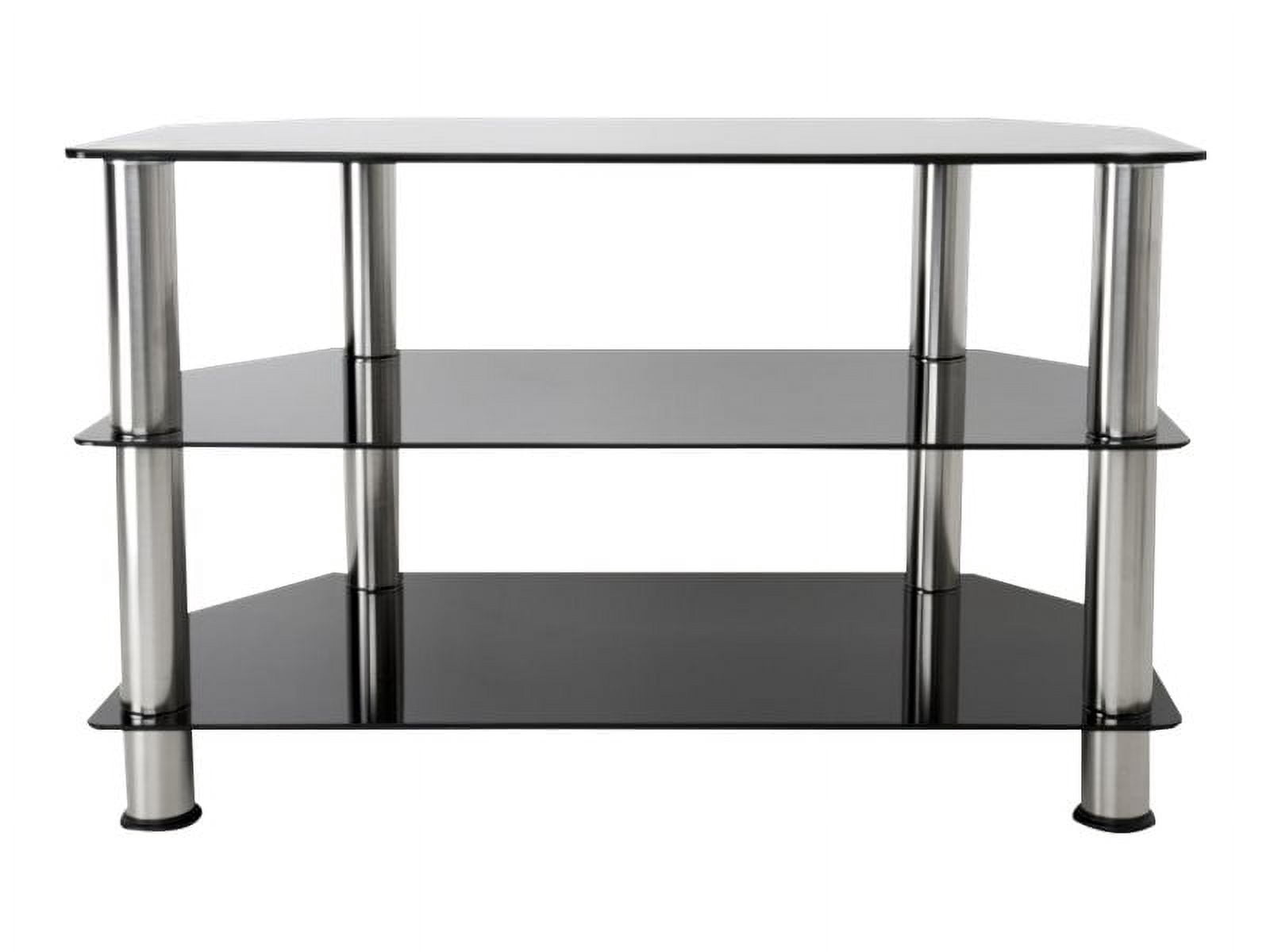 AVF Transitional Steel and Glass TV Stand for up to 42" TVs in Black ...