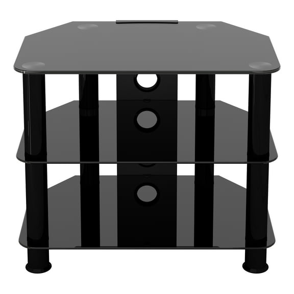 AVF Steel TV Stand with Cable Management for up to 32" TVs in Black