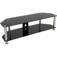thumbnail image 1 of AVF Steel TV Stand with Cable Management for up to 65" TVs in Black/Chrome, 1 of 3