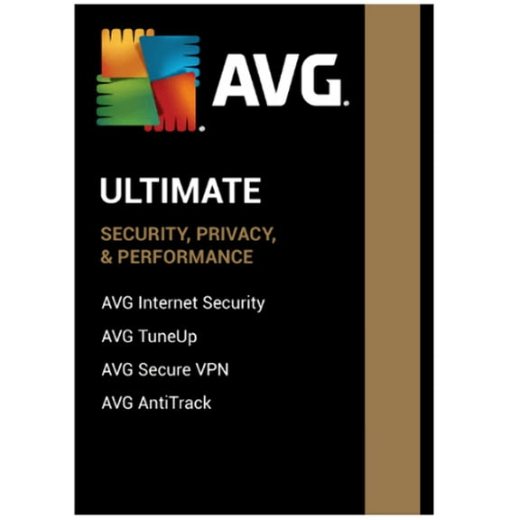 AVG Ultimate Home Software - 2-Year License for 10 Devices (Windows/Mac/Android/iOS)