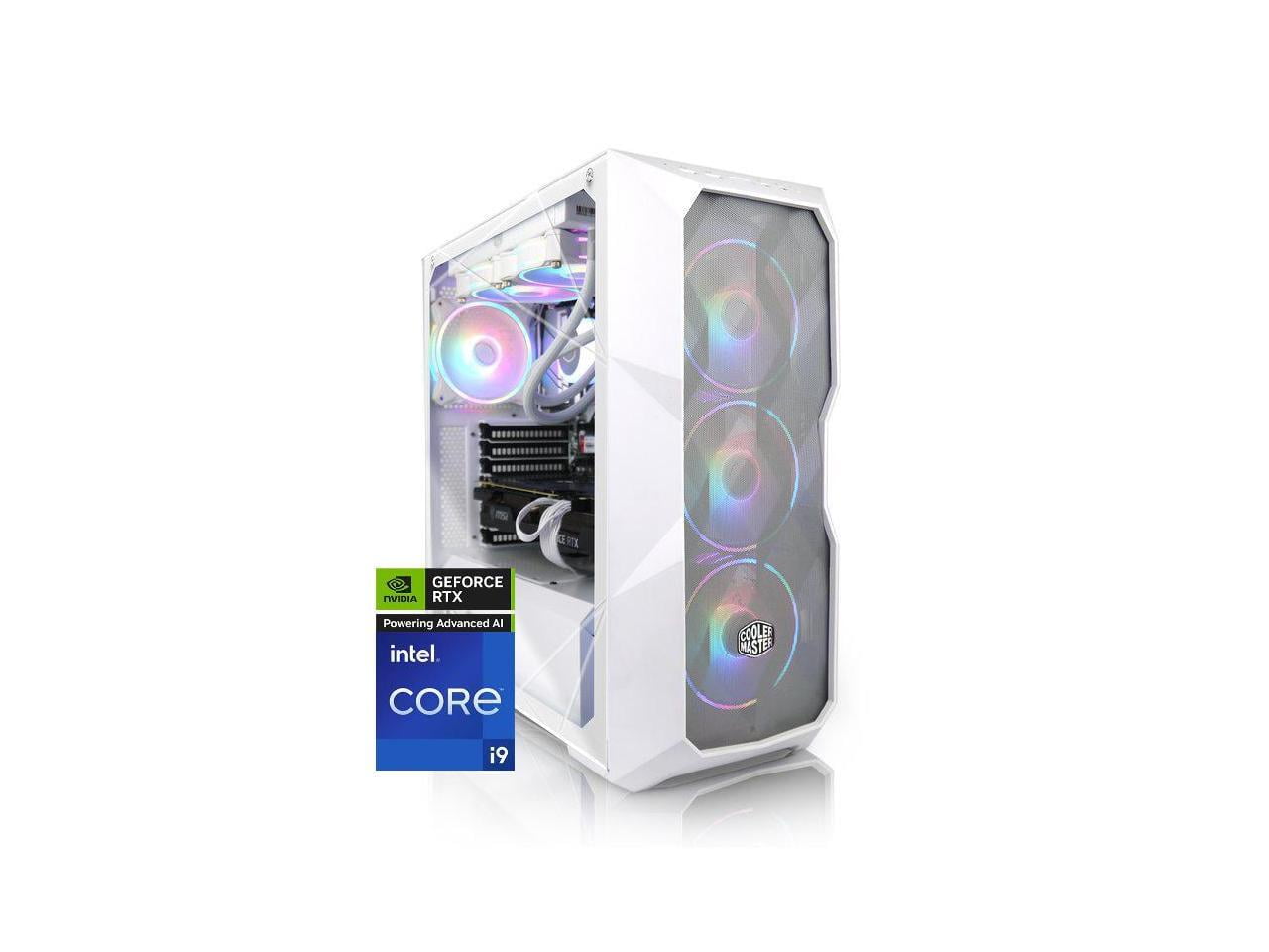 AVGPC Blizzard Gaming PC - Intel Core i9 11900KF NVIDIA GeForce RTX 5060 Ti, 32GB DDR4, 1TB NVME M.2 SSD, 360mm Liquid Cooler, ARGB Fans, Wifi/AC, TD500 Mesh White Case, Windows 11 Home i9 5060 Ti