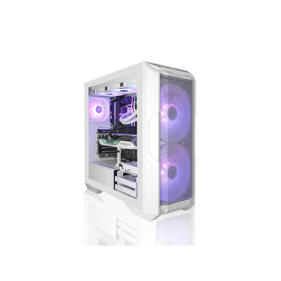 AVGPC FrostFire Creator Gaming PC AMD Ryzen 9 9900X3D, NVIDIA GeForce RTX 5080, 2TB nVME, 64GB RAM DDR5, 360mm Liquid Cooling, Win 11 Pro, White