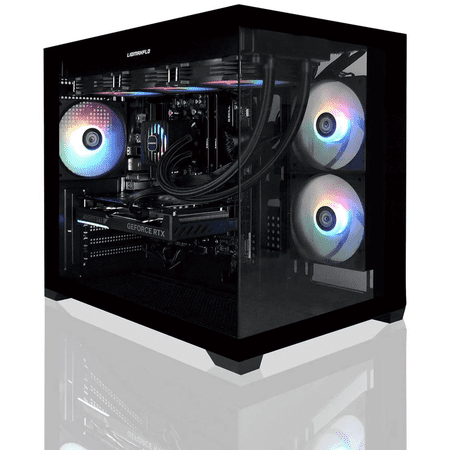 AVGPC Hellfire Gaming PC AMD Ryzen 5 9600X; GeForce RTX 5070 12GB; 16GB DDR5 RAM; 1 TB NVME M.2 SSD; 360mm AIO Liquid Cooler; ARGB Fans; WiFi/AC ; Dual Chamber Case; Windows 11 Home