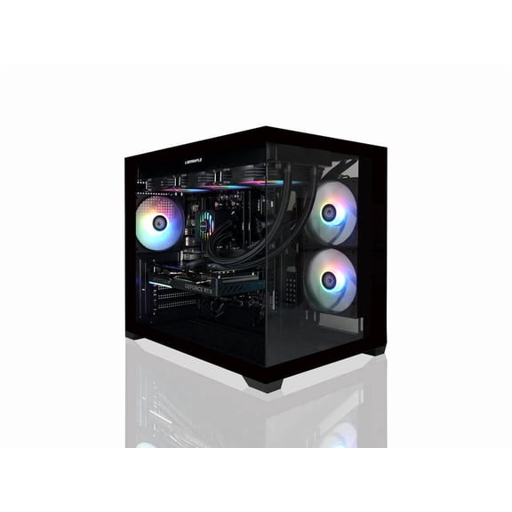 AVGPC Hellfire Gaming PC AMD Ryzen 5 9600X; GeForce RTX 5070 12GB; 32GB DDR RAM; 1 TB NVME M.2 SSD; 360mm AIO Liquid Cooler; ARGB Fans; WiFi/AC ; Dual Chamber Case; Windows 11 Home
