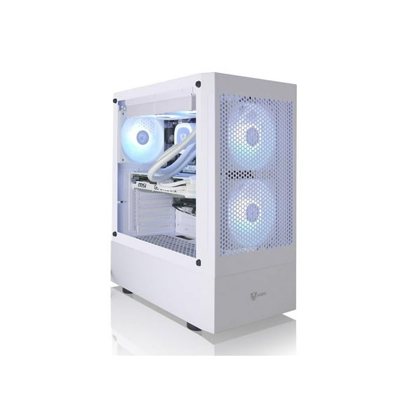 AVGPC Max Series Gaming PC - Intel Core i5-12600KF Unlocked, AMD RX 9060 XT GPU, 32GB RAM, 1TB M.2 NVMe SSD, 240mm Liquid CPU Cooler, ARGB Fans, Wifi/AC, MAX ATX Case, Windows 11 White