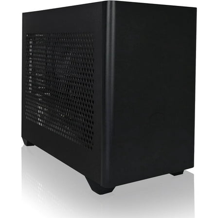 AVGPC Mini-X Gaming PC - Ryzen 7 5700X CPU, Nvidia Geforce RTX 5060 TI 8G GPU, 32GB RAM, 1TB NVME M.2 SSD, Heat-Pipe Cooler, ARGB Fans, Wifi/AC, mini Case, Windows 11 Black