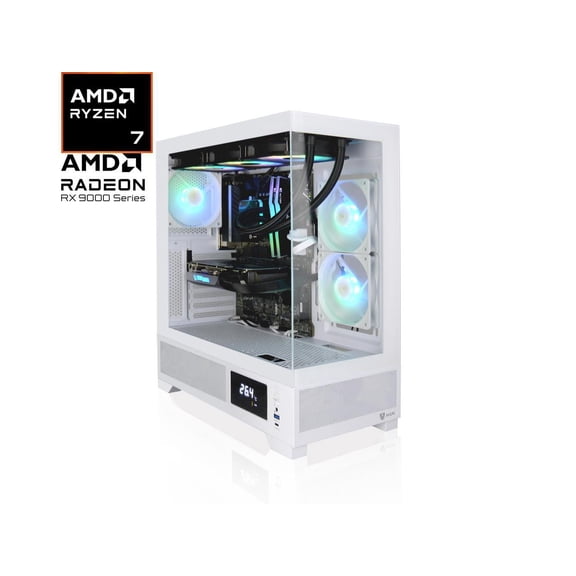 AVGPC AVWW57X9070XTW Gaming PC Ryzen 7 5700X RX 9070 XT 32GB 1TB SSD Win 11