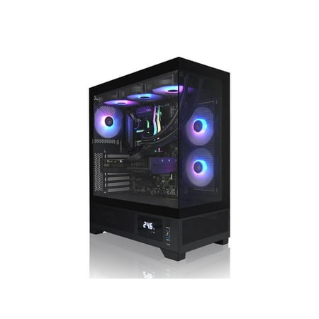 AVGPC Whirlwind Gaming PC | AMD Ryzen 7 9700X Zen 5 | Nvidia Geforce RTX 5070 | 32GB 6000MHz DDR5 | 1TB NVME M.2 SSD | 360MM AIO Liquid Cooling | WiFi/AC | Windows 11 Home Black