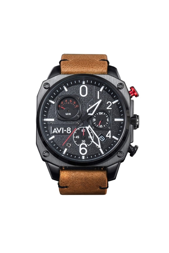 Hawker Hunter Retrograde Stainless Steel 45mm Japanese Quartz Wristwatch