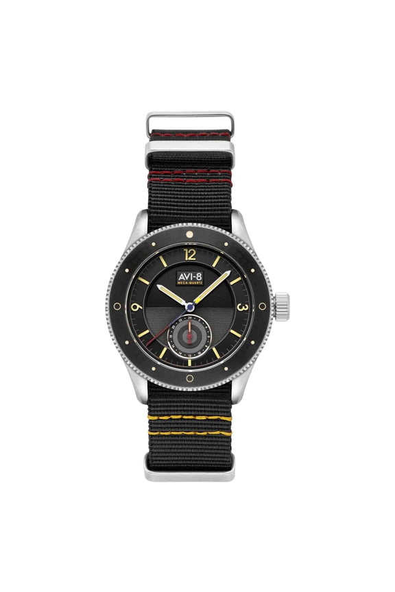 AVI-8 Flyboy Airmaster Sector Stainless Steel 40mm Meca-Quartz Wristwatch AV-4112-01