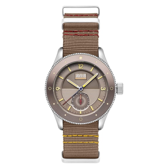 AVI-8 Flyboy Airmaster Sector Stainless Steel 40mm Meca-Quartz Wristwatch AV-4112-03