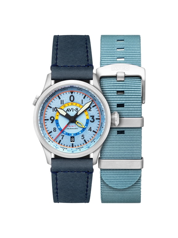 Flyboy Wingman Worldtimer Stainless Steel 41mm Japanese Automatic Wristwatch AV-4120-03