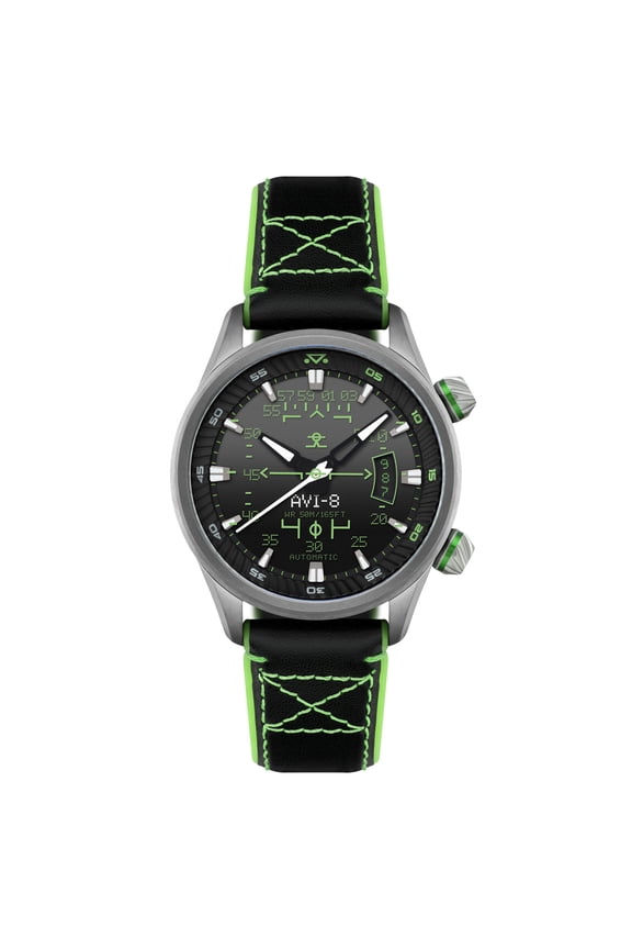 Hawker Harrier HUD Stainless Steel 44mm Japanese Automatic Wristwatch AV-4117-02