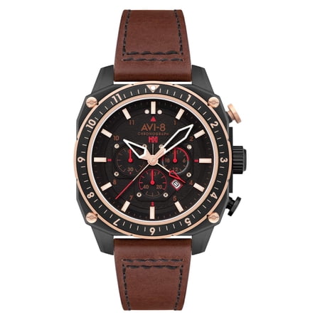 AVI-8 Hawker Hunter Atlas Stainless Steel 44mm Japanese Quartz Wristwatch AV-4100-09