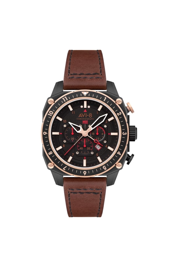 Hawker Hunter Atlas Stainless Steel 44mm Japanese Quartz Wristwatch AV-4100-09